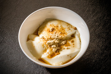 豆乳スイーツ豆花(トーファ)　Dessert of soybean milk agar