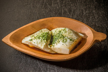 豆乳スイーツ豆花(トーファ)　Dessert of soybean milk agar