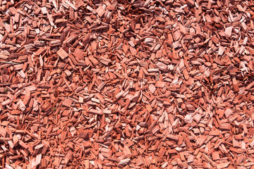 Background made from brown wood chips