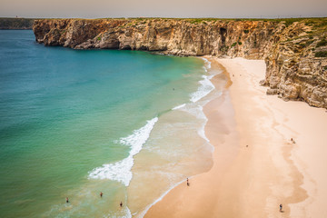 Praia do Beliche - beautiful coast and beach of Algarve, Portuga