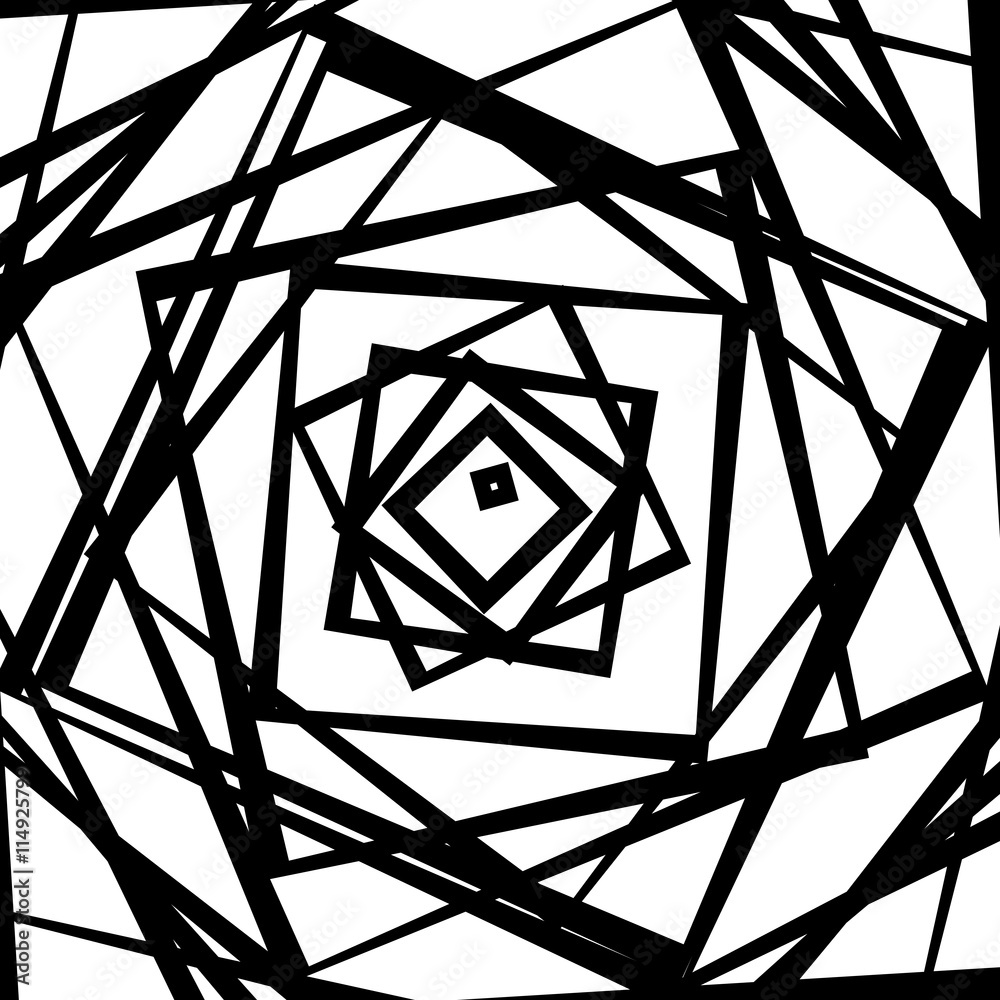 Fototapete mosaic of chaotic irregular, random squares. repeatable backgrou