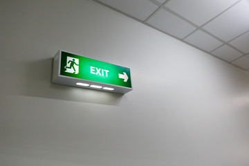 Fire exit light sign