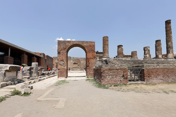 The city of Pompeii, Naples