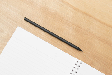 Notepad with pencil