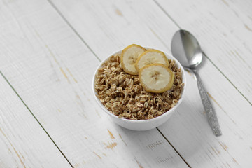 Porridge with banana