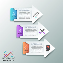 Modern infographics options banner