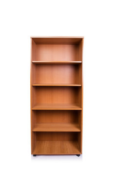 Office cabinet shelf isolated on white background