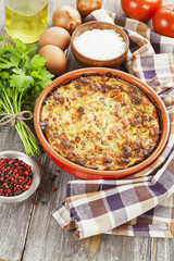 Homemade fish casserole