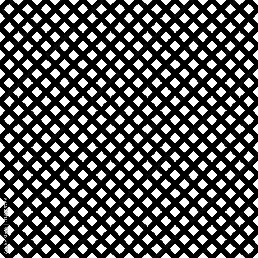 Aufkleber Grid, mesh of intersecting lines. Abstract monochrome background