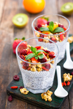 Super food - Healthy Chia seed pudding 