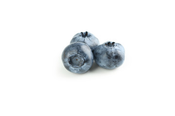 Blueberries isolated on a white