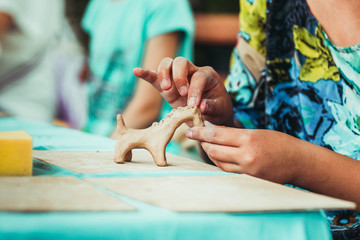 children's hands sculpts