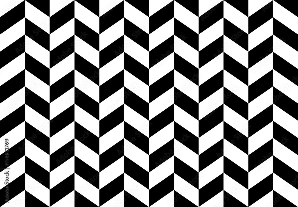 Poster Checkered seamless pattern with alternating parallelogram. Optic