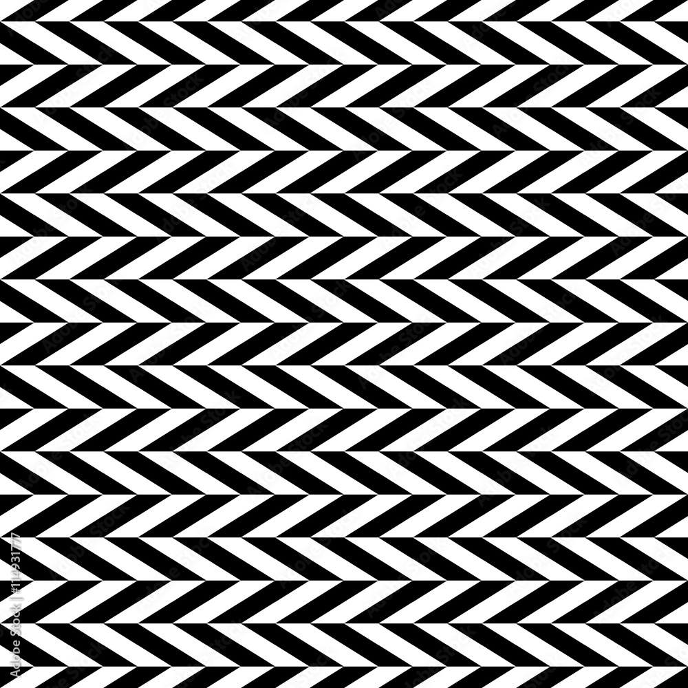 Poster Checkered seamless pattern with alternating parallelogram. Optic