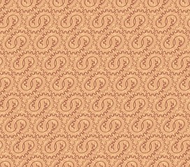 Seamless background with gear wheel.