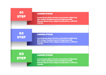 Simple template for a numbered step by step information. Infographics. Template for instructions. Information for your reference. Template for your presentations.