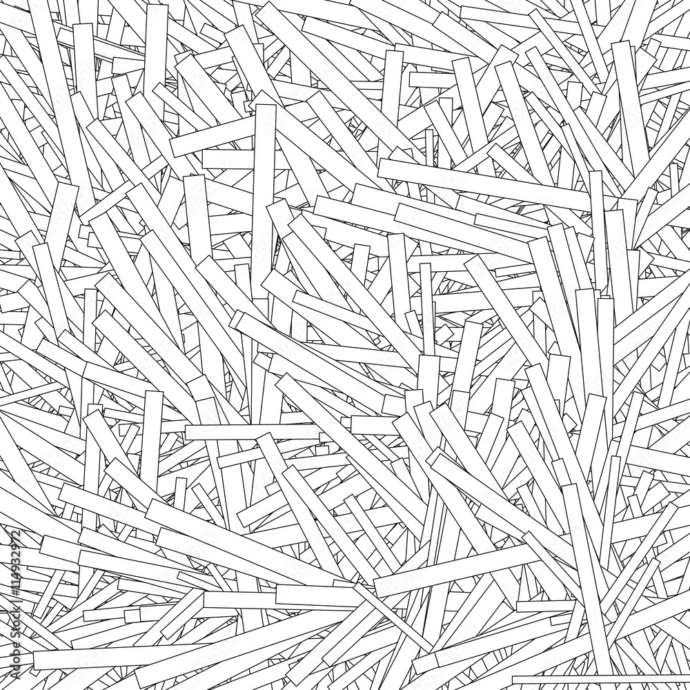 Aufkleber Random scattered rectangles - Overlapping rectangles abstract mo