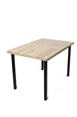 Table furniture isolated on the white