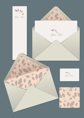 Stationery flower paper and pattern