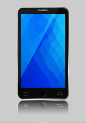 Mobile phone with mosaic background