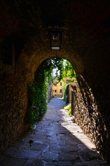 Obraz premium Arezzo (Włochy), wspaniałe etruskie i renesansowe miasto Toskanii