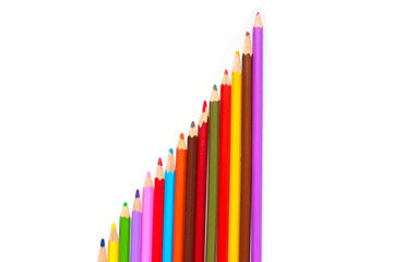 Set of colored pencils