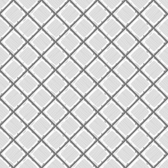 Cartoon hand drown white old diagonal seamless tiles texture. Vector illustration