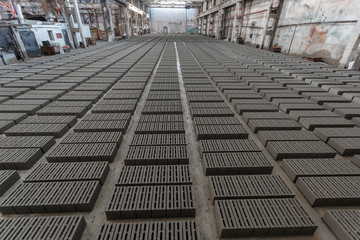 Stack of gray bricks