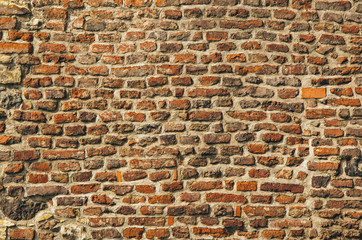 Fototapety  Stary tekstura ściana z czerwonej cegły