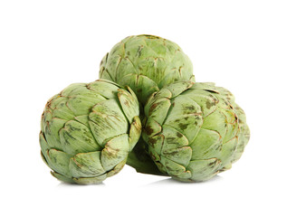 Obraz premium Artichokes, isolated on white