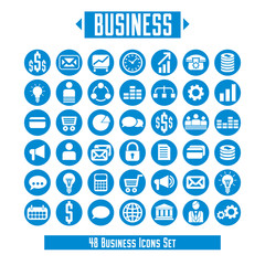 Vector set of business icons and design elements for your layout