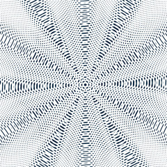 Moire pattern, op art background. Relaxing hypnotic backdrop wit