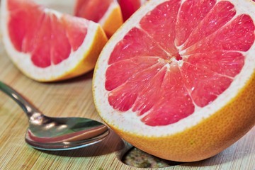 Ruby Red Grapefruit ready to eat and nutritious breakfast.
