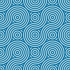 Vector seamless pattern, graphic geometric wrapping paper. Abstr