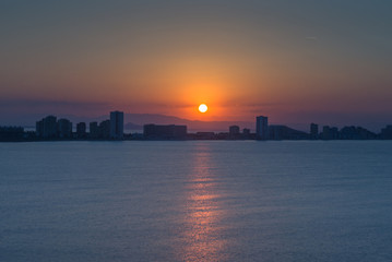 Sunset, Mediterranean, Cabo de Palos. Spain. 
