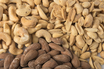 Pile of assorted nuts