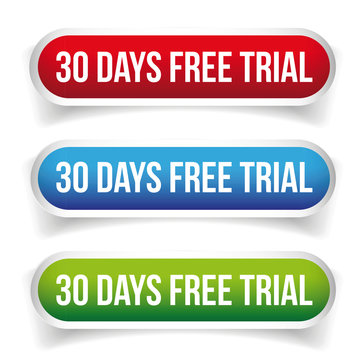 30 days free trial vector