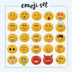 Set of Emoticons. Set of Emoji