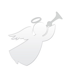White angel vector logo