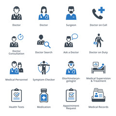 Medical Services Icons Set 3 - Blue Series