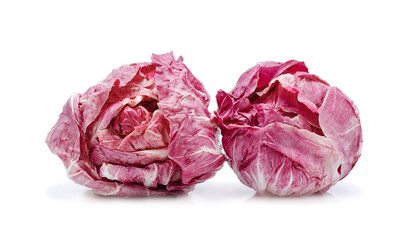Obraz premium Radicchio, red salad isolated on white background