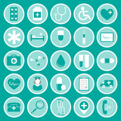 Medical flat icons