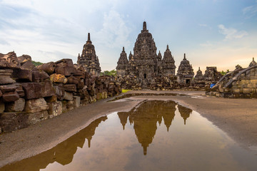 Candi Sewu in Prambanan archaeological park in Central Java, Indonesia.