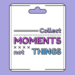 Inspirational and motivational quote in flat stile. Vector