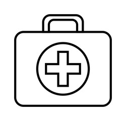 medical kit isolated icon design