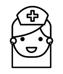 nurse  isolated icon design