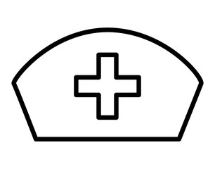Obraz premium nurse hat isolated icon design