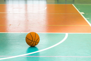 Basketball on urban court