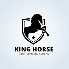 King Horse Logo,animal logo brandidentity