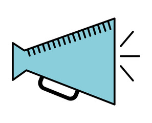 director megaphone isolated icon design